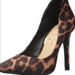 Jessica Simpson leopard heels